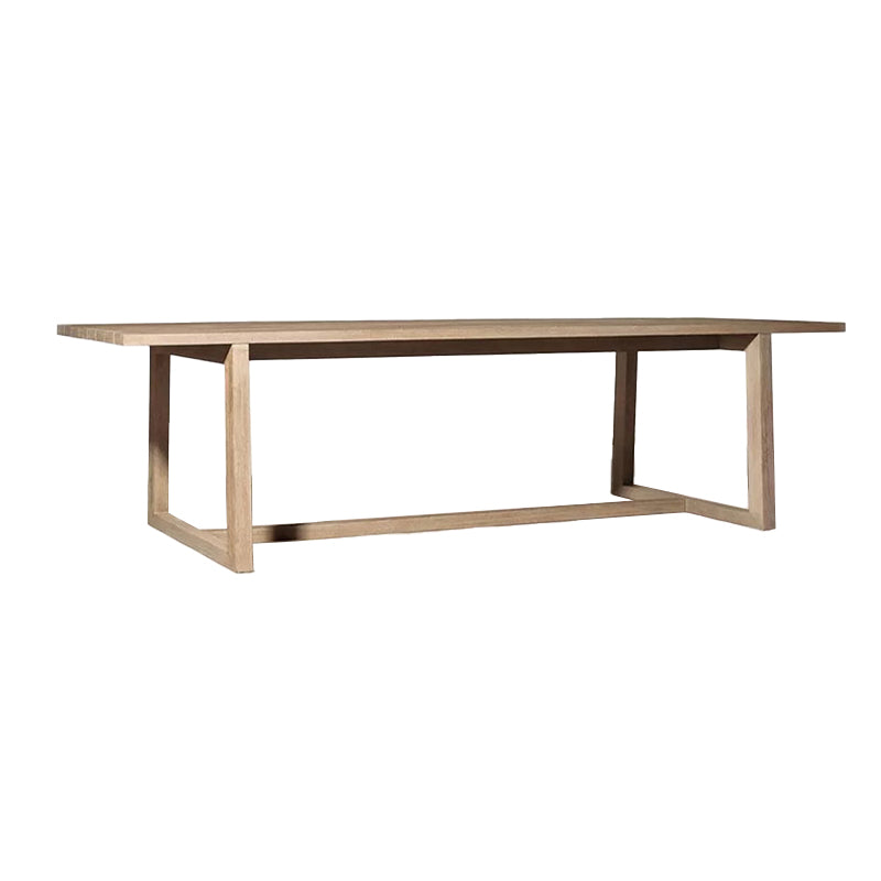 Brown Patio Dining Table Set 1/5/7 Pcs Wood Patio Dining Table and Chairs