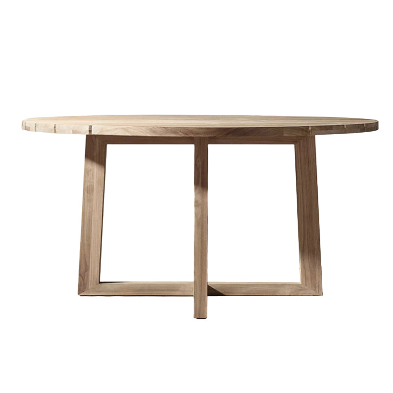 Brown Patio Dining Table Set 1/5/7 Pcs Wood Patio Dining Table and Chairs