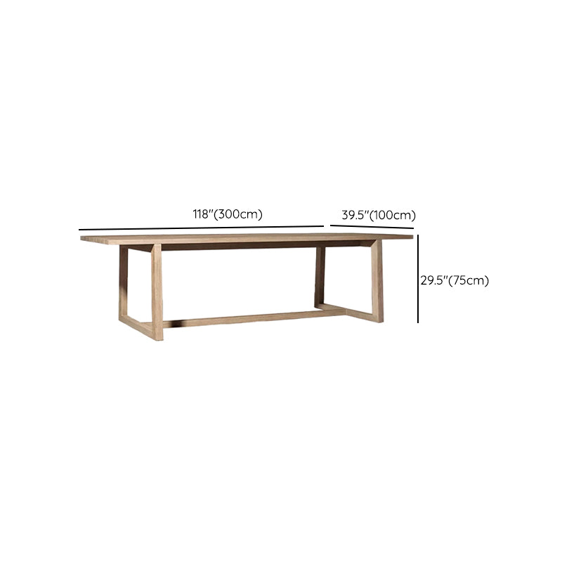 Brown Patio Dining Table Set 1/5/7 Pcs Wood Patio Dining Table and Chairs