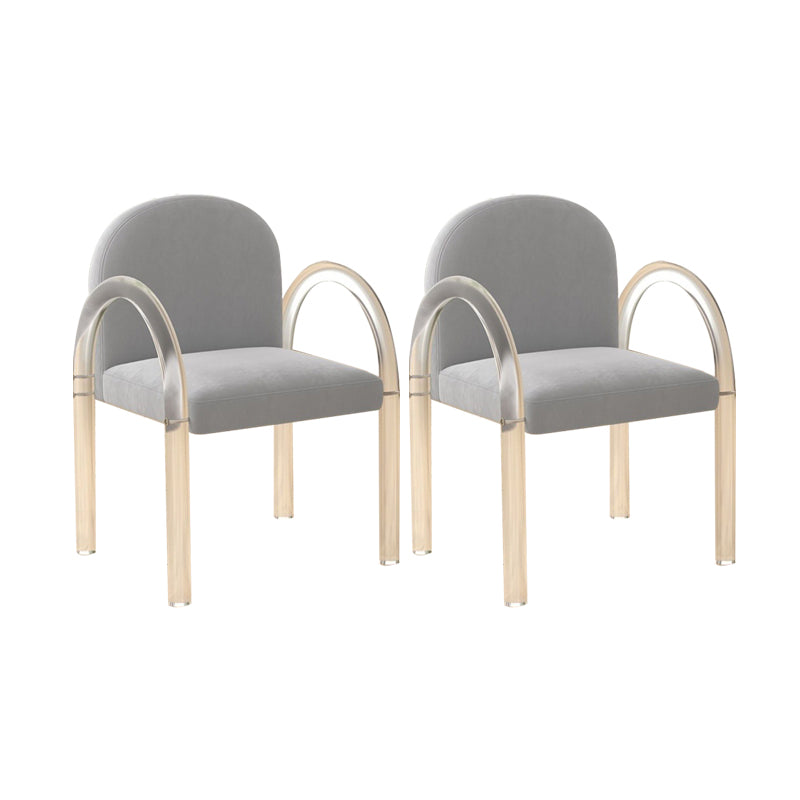 Modern Simple Arm Chair Plastic Frame Dining Chair for Dining Room