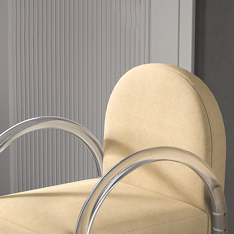 Modern Simple Arm Chair Plastic Frame Dining Chair for Dining Room