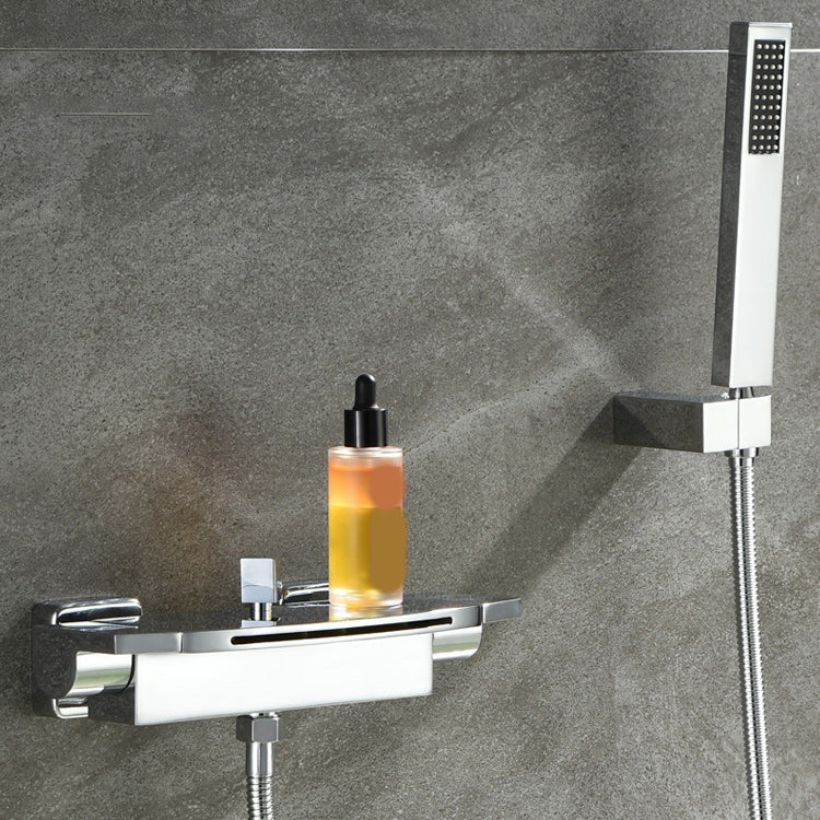 Modern Shower Faucet Brass Handheld Shower Head Wall Mounted Shower Trim
