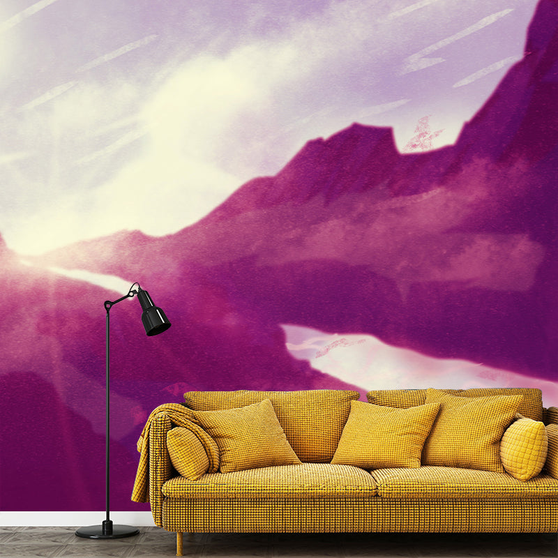 Mural Wallpaper Abstract Illustration Environment Friendly Bedroom Wall Mural