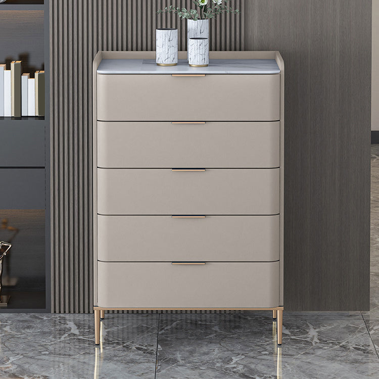 Classic Glam Storage Chest Stone Dresser with 5/4/3 Drawers , 15.6 Inch W