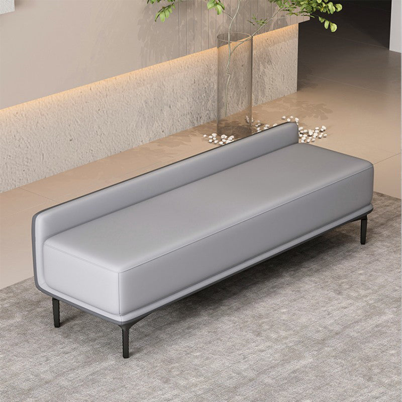 Contemporary Cushioned Seating Bench Rectangle Entryway and Bedroom Bench