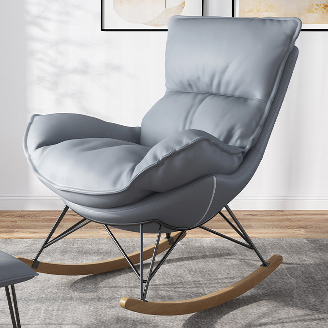 Modern Leisure Chaise Rocking Chair Lounge Upholstered Chaise for Living Room