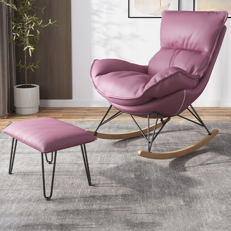 Modern Leisure Chaise Rocking Chair Lounge Upholstered Chaise for Living Room