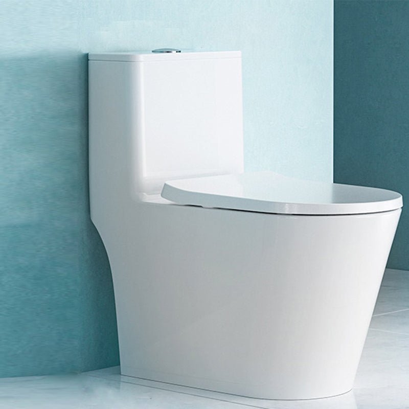 Modern Floor Mount Toilet Slow Close Seat Included Toilet Bowl for Bathroom