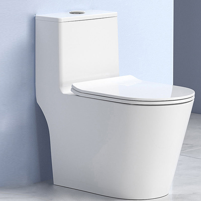 Modern Floor Mount Toilet Slow Close Seat Included Toilet Bowl for Bathroom