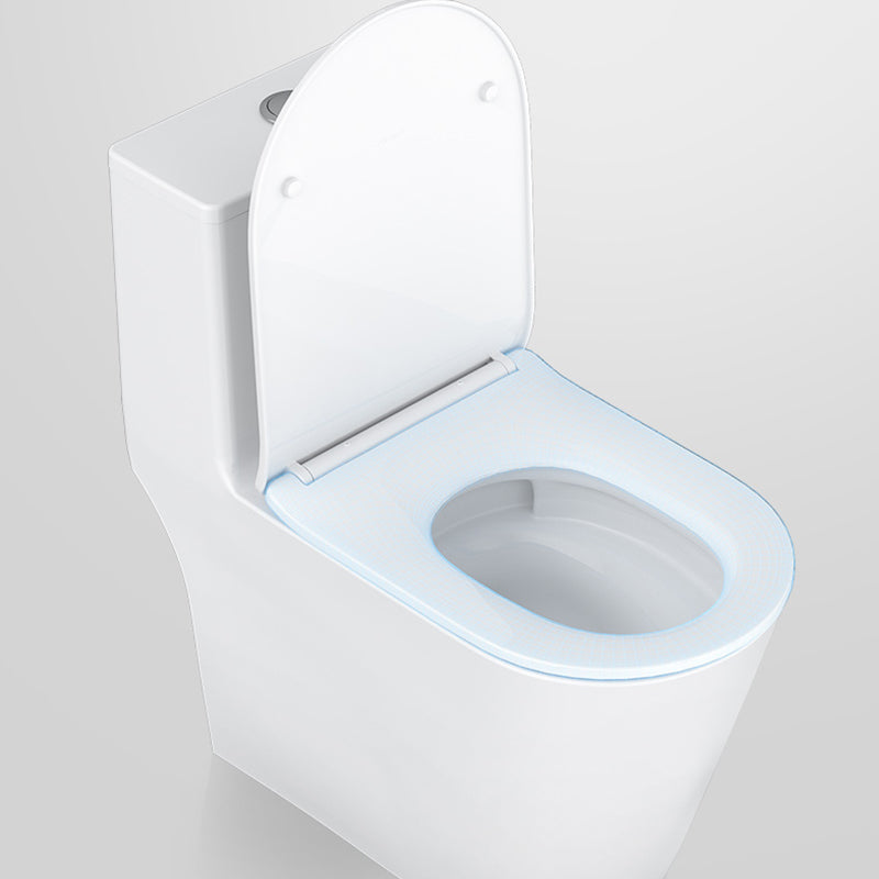 Modern Floor Mount Toilet Slow Close Seat Included Toilet Bowl for Bathroom