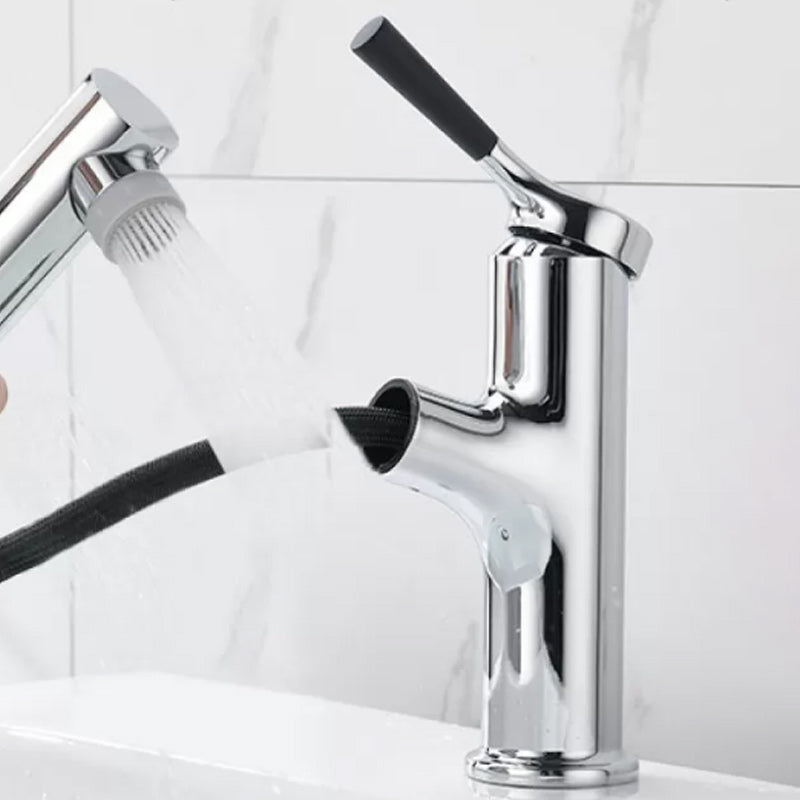 Swivel Spout Bathroom Sink Faucet with Lever Handle Vessel Sink Faucet
