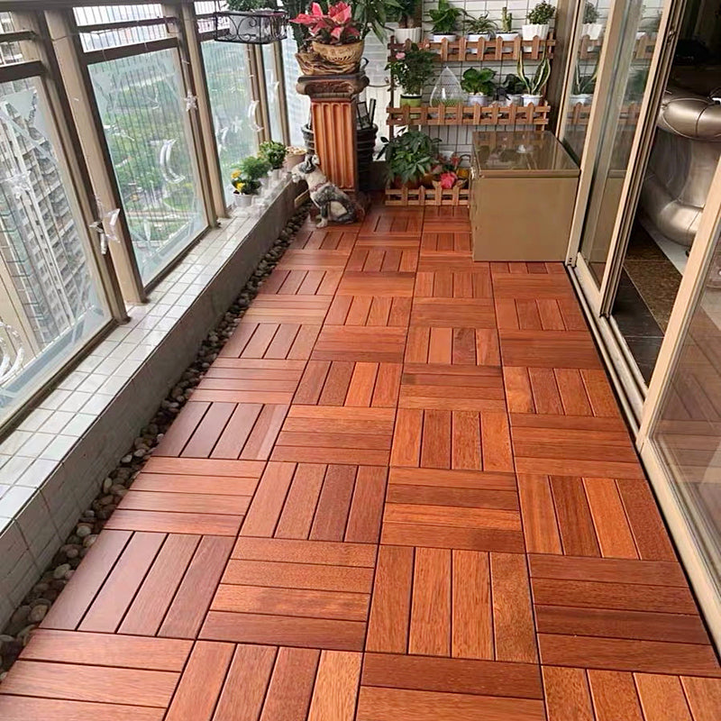 Modern Style Square Wood Flooring Anti-corrosion Outdoor Wood Flooring