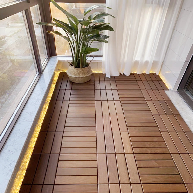 Modern Style Square Wood Flooring Anti-corrosion Outdoor Wood Flooring