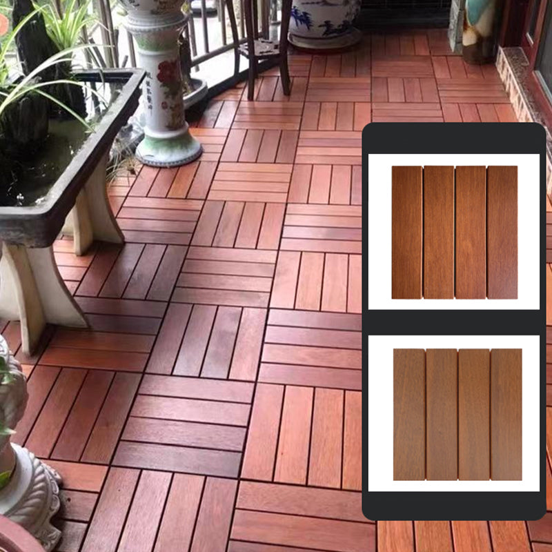 Modern Style Square Wood Flooring Anti-corrosion Outdoor Wood Flooring