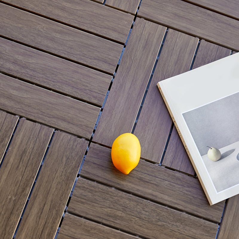 Modern Style Wood Flooring Non-slip Rectangle Outdoor Wood Flooring