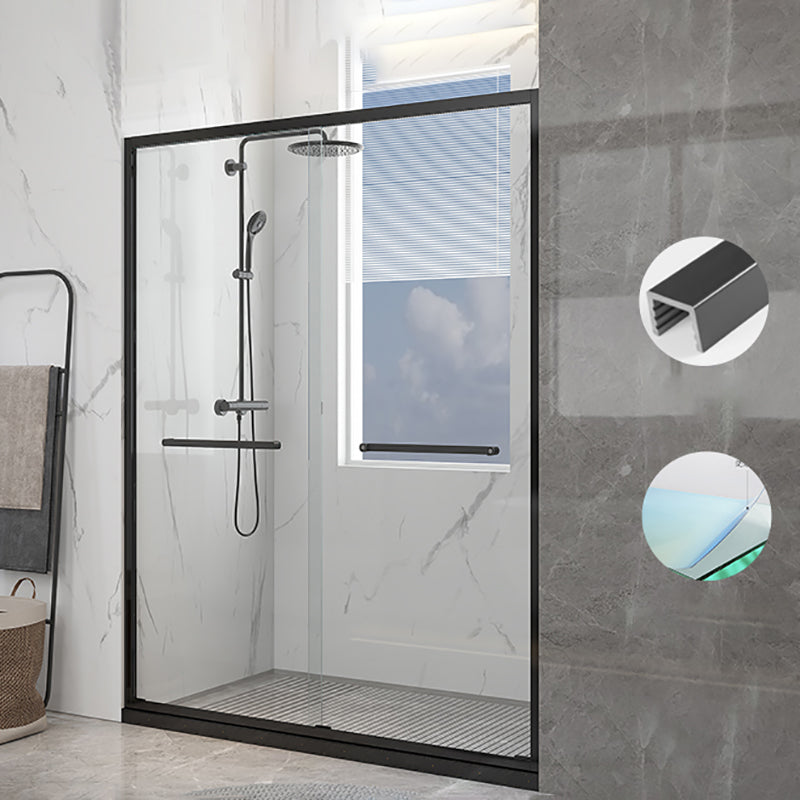 Transparent Scratch Resistant Shower Doors Double Sliding Shower Bath Door