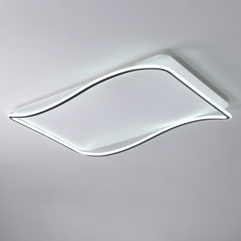 Rectangle Flush Light Modern Metal Flush Mount Light Fixture