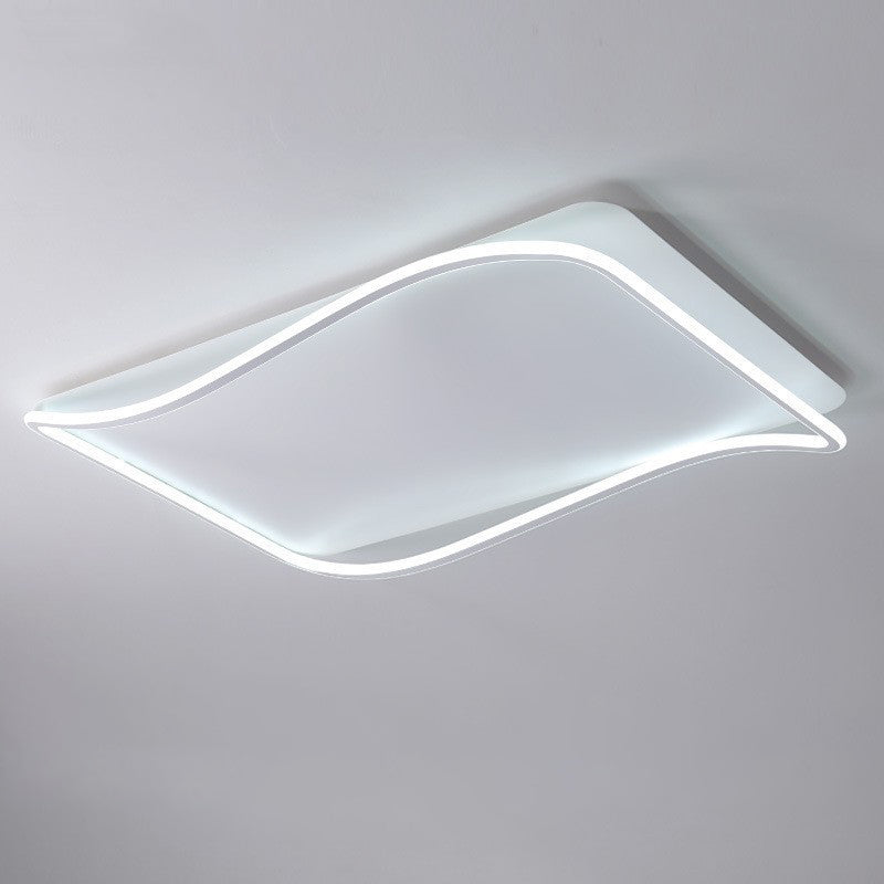 Rectangle Flush Light Modern Metal Flush Mount Light Fixture