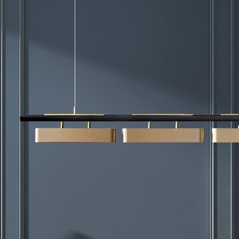 Modern Gold Shade Chandelier Lamp Metal Ceiling Pendant Light for Kitchen