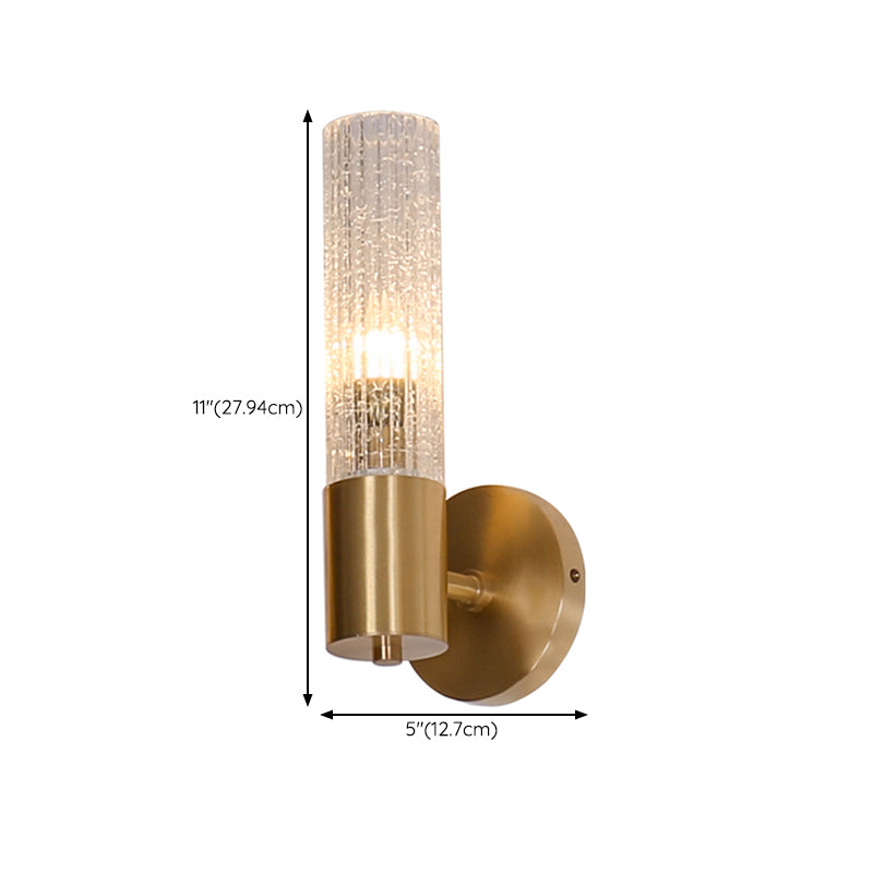 Modern Wall Light Fixture Minimalist Wall Light Sconce with Glass Shade for Bedroom