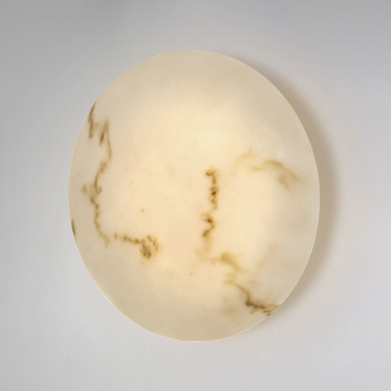 Resin LED Wall Lighting Contemporary Round Wall Sconce in White