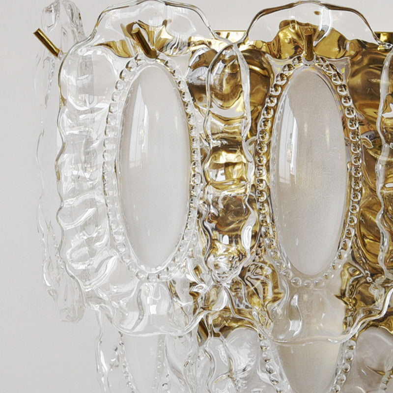 Nordic Wall Light Fixture Creative Wall Light Sconce with Glass Shade for Bedroom