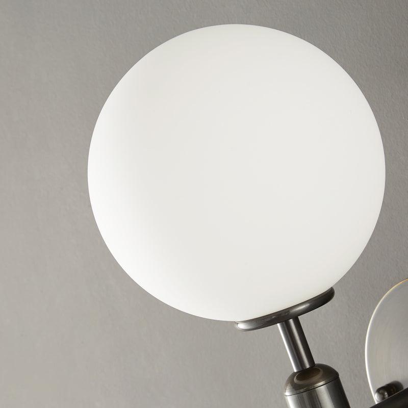 Modern Wall Lamp Minimalist Wall Vanity Lights with Glass Shade for Washroom