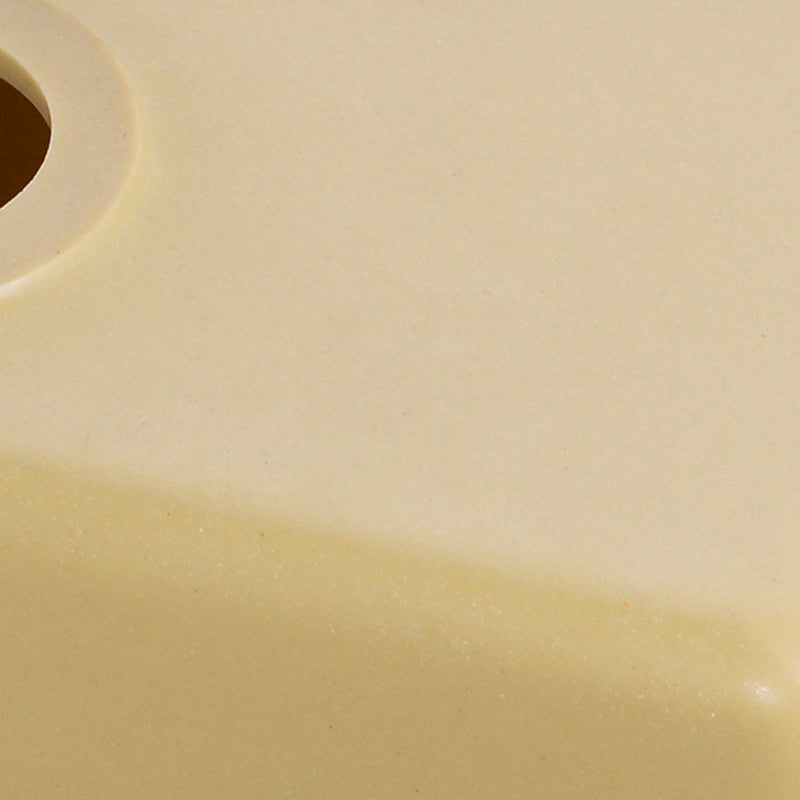 Quartz Kitchen Sink Yellow Single Bowl Kitchen Sink with Drain Assembly