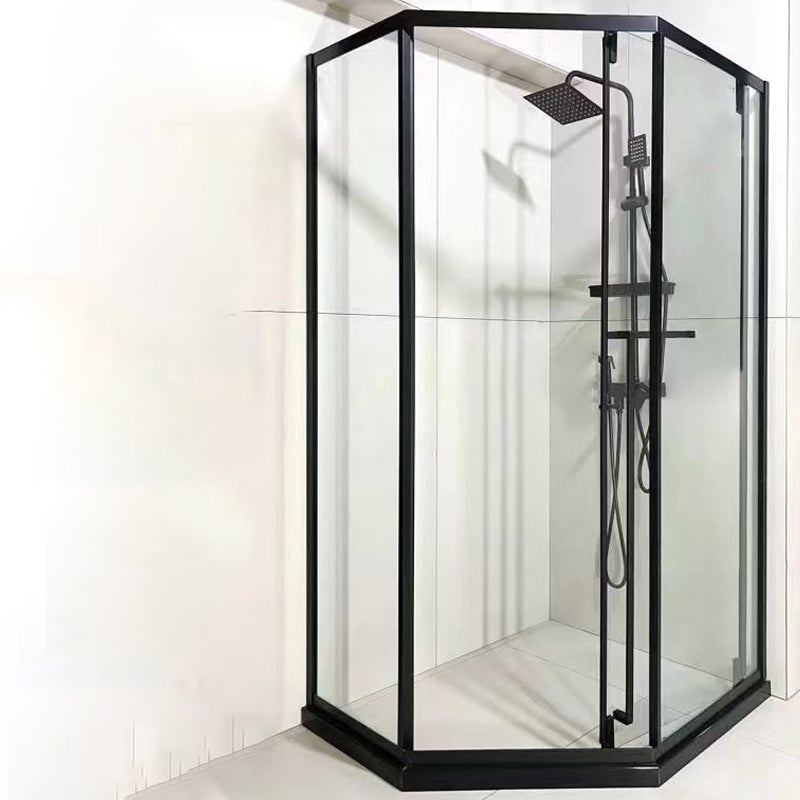 Framed Neo-Angle Shower Enclosure Single Sliding Shower Enclosure with Header
