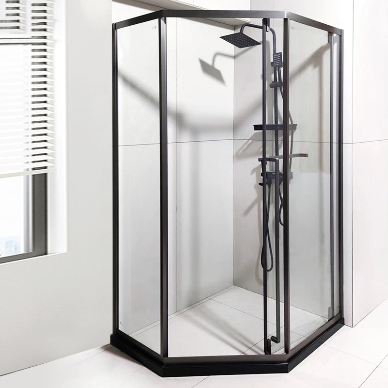 Framed Neo-Angle Shower Enclosure Single Sliding Shower Enclosure with Header