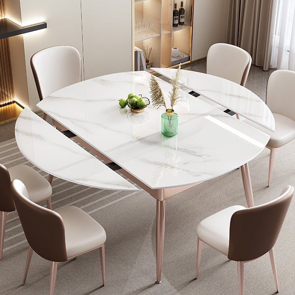 Glam Foldable Stone Dining Room Stainless Steel Base for Dining Room
