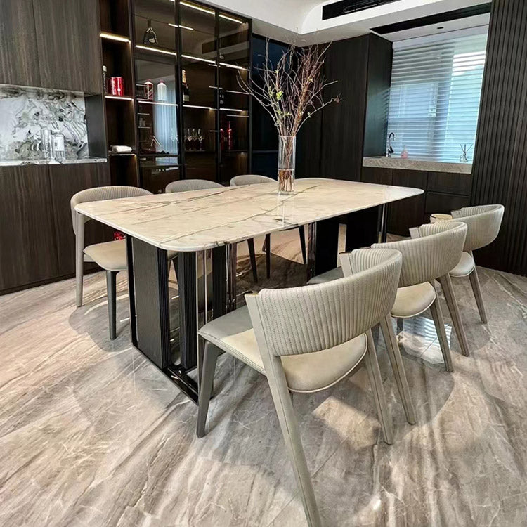 Rectangle Dinner Room Kitchen Table Contemporary Dining Table