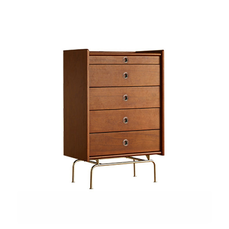 Mid-Century Modern Rectangle Accent Chest Solid Wood Accent Chest