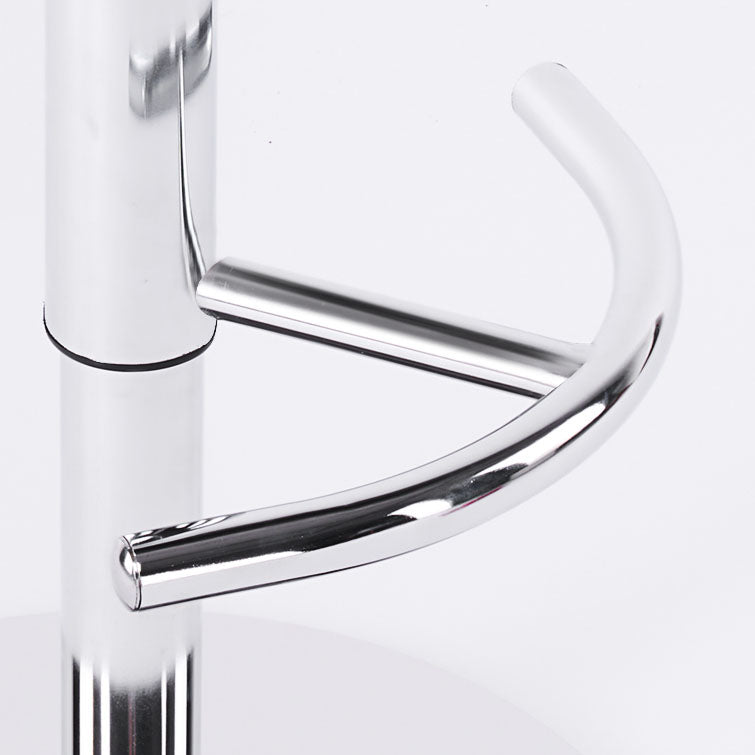 Upholstered Bar Stools Swivel Adjustable Height Bar Stool with Chrome Base