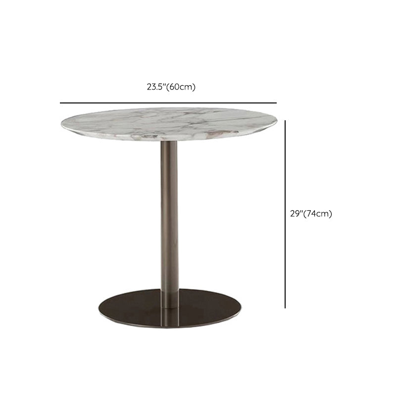 Industrial 1/3/4 Pcs Dining Set Stone Round Dining Table Set