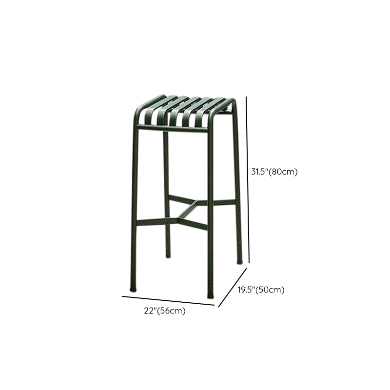 Modern Green Bistro Table Set 3-Pieces Round Metal Bistro Set