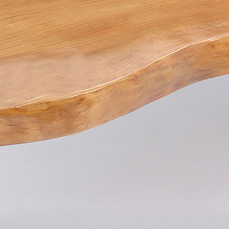 Modern Rectangle Pine Wood Bar Table Iron Legs for Dining Room