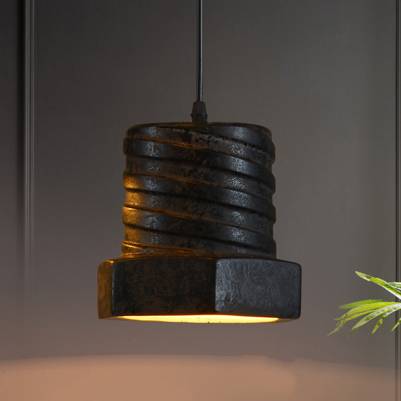 Lampada a sospensione cilindri/cupola in fabbrica Kit di luce sospesa in ceramica in nero per sala da pranzo