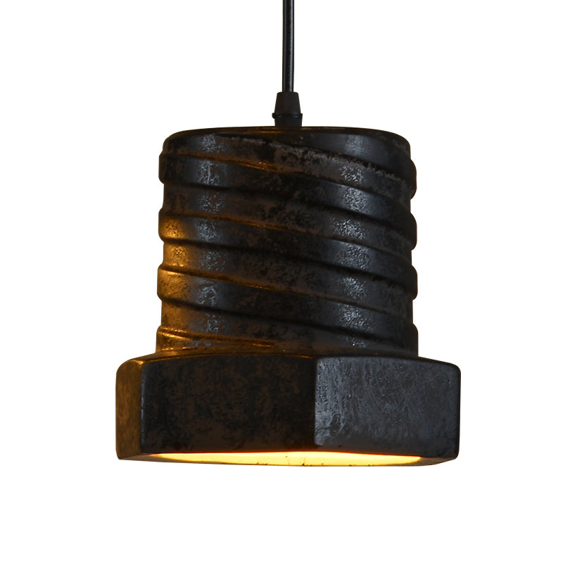 Lampada a sospensione cilindri/cupola in fabbrica Kit di luce sospesa in ceramica in nero per sala da pranzo