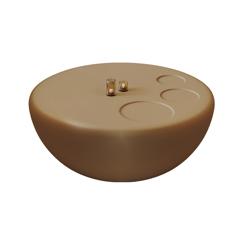 Wooden Coffee Table Round Nesting Coffee Table Set for Living Room