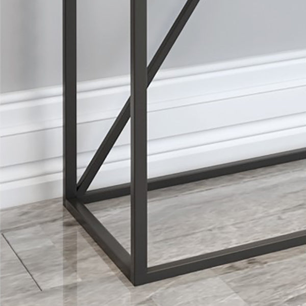 Contemporary Style Console Table Metal Rectangle Accent Table