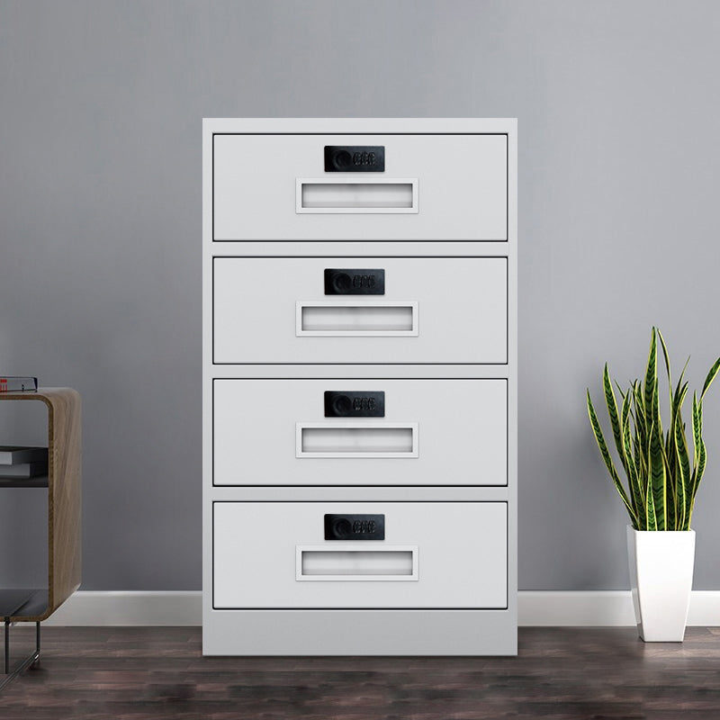 Industrial Metal Cabinet Vertical File Cabinet with Drawers and Storage