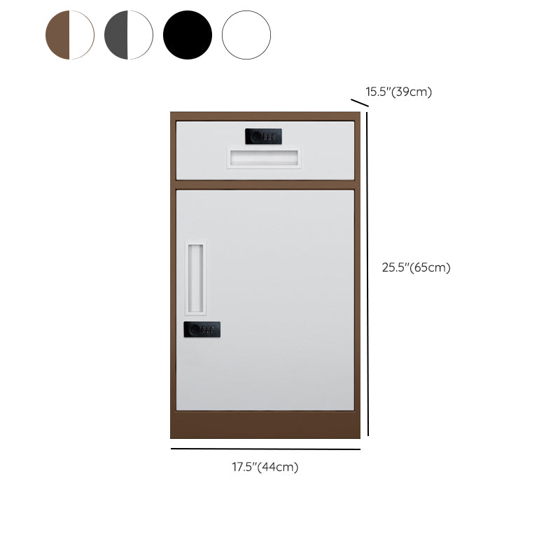 Industrial Metal Cabinet Vertical File Cabinet with Drawers and Storage