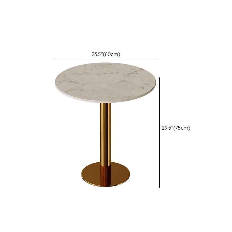 Glam Style Dinette Table Set 1/2/5 Pcs Round Dining Set for Home