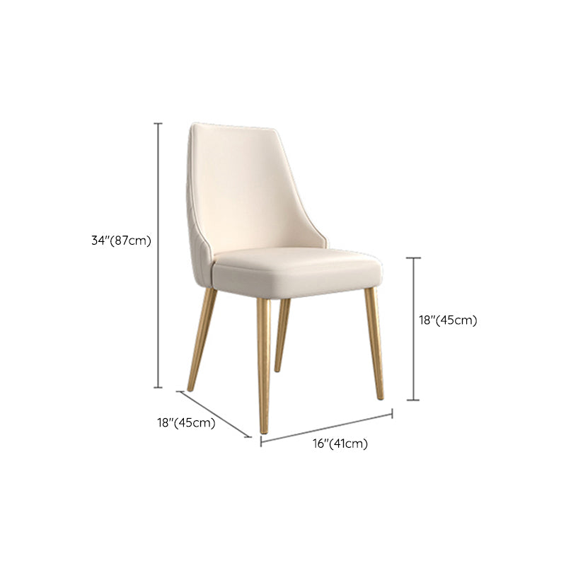 Stone Top Modern Dining Set 1/4/5/7 Pieces Dining Table Set with White Chairs