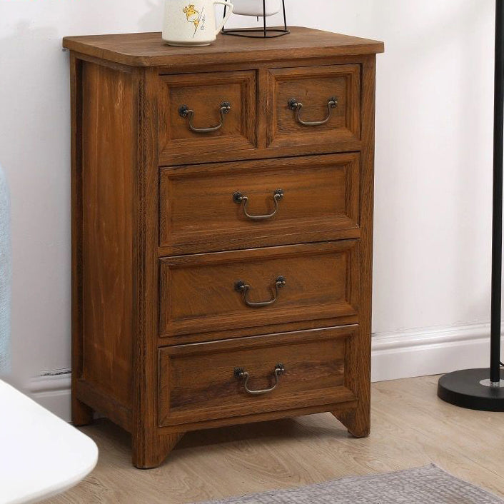 Coastal Storage Chest Dresser Solid Wood Dresser , 13.65 Inch Width