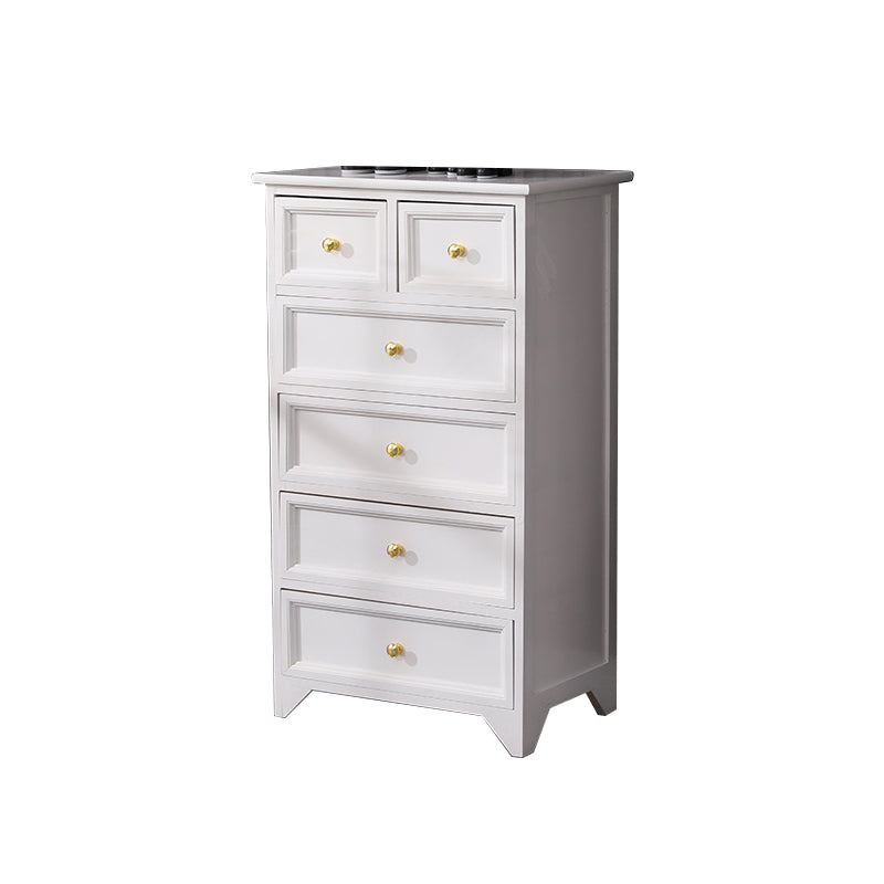 Coastal Storage Chest Dresser Solid Wood Dresser , 13.65 Inch Width