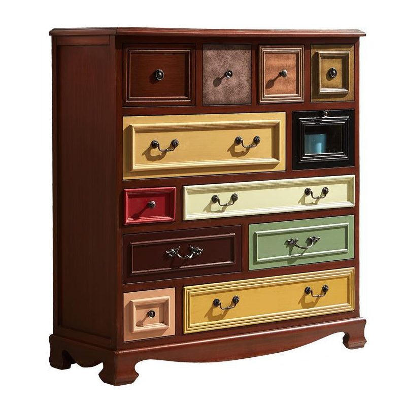 Coastal Dresser Solid Wood Storage Chest Dresser with Multi Drawers