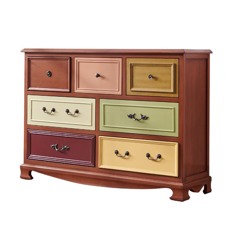 Coastal Dresser Solid Wood Storage Chest Dresser with Multi Drawers