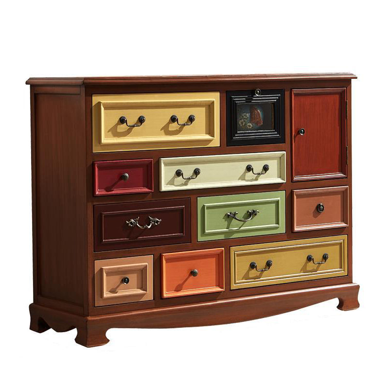 Coastal Dresser Solid Wood Storage Chest Dresser with Multi Drawers